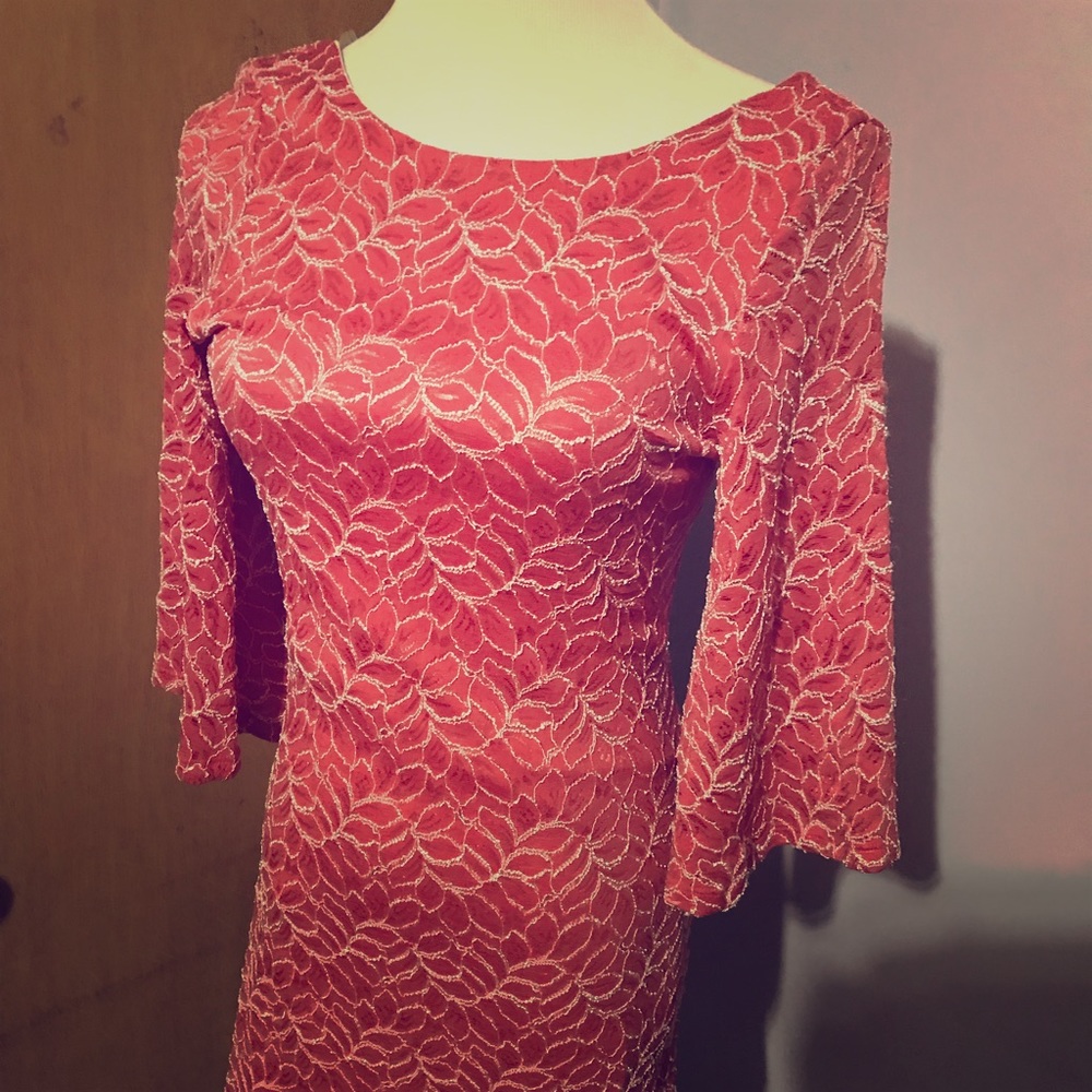 BNWT coral lace dress
